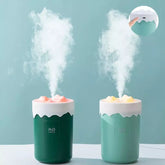 Snow Mountain Air Humidifier, USB Mini Portable Car Air Purifier, Aroma Essential Oil Diffuser, USB Mist Maker, Mini Portable Ultrasonic Air Humidifer